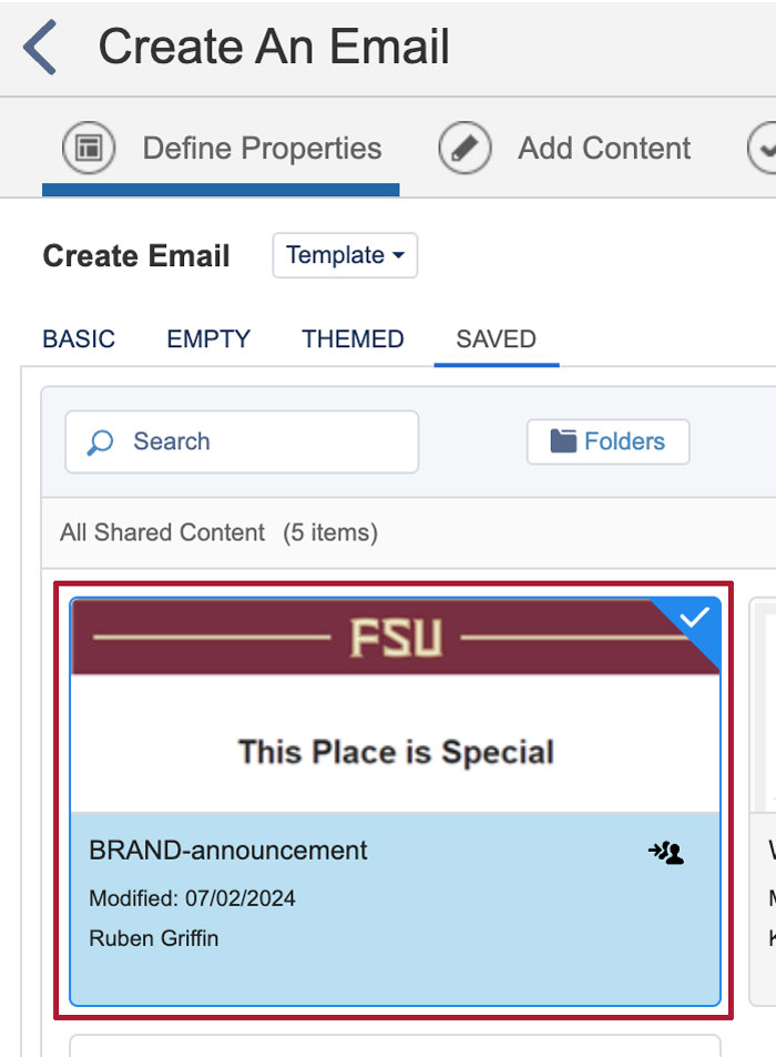 email announcement